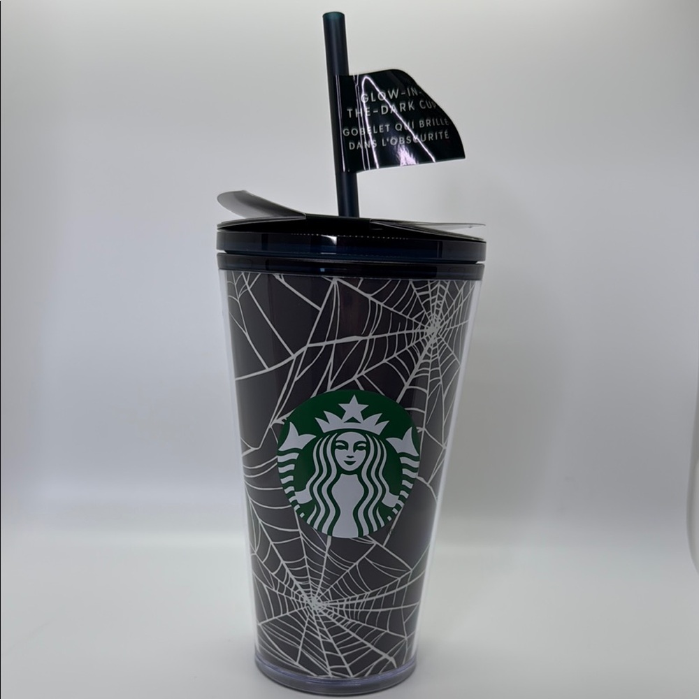 Starbucks Halloween Black and White Spiderweb Tumbler | Starbucks Tumbler